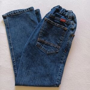 Wrangler Size 10 Husky Classic Blue Jeans Comfort Elastic Waistband